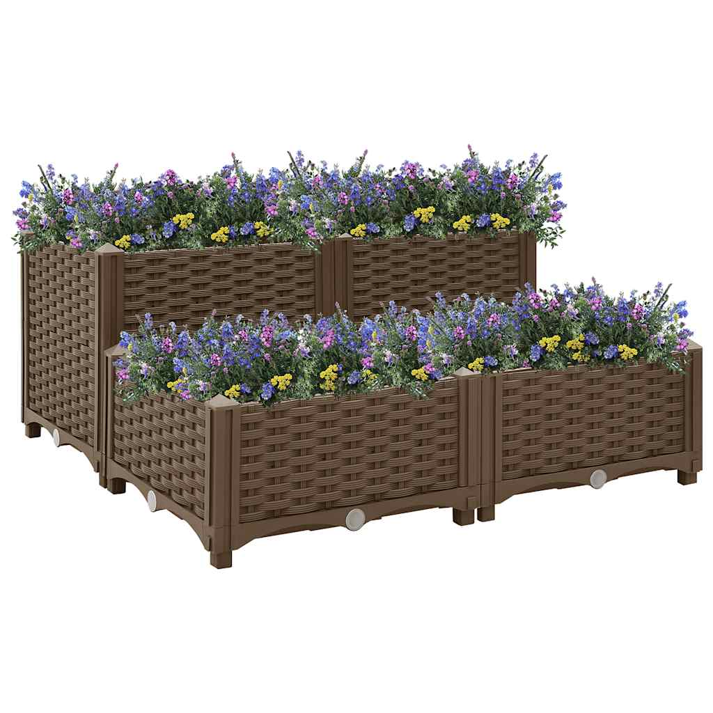 JUNG Vida Hochbeet 80x80x38 cm Polypropylen