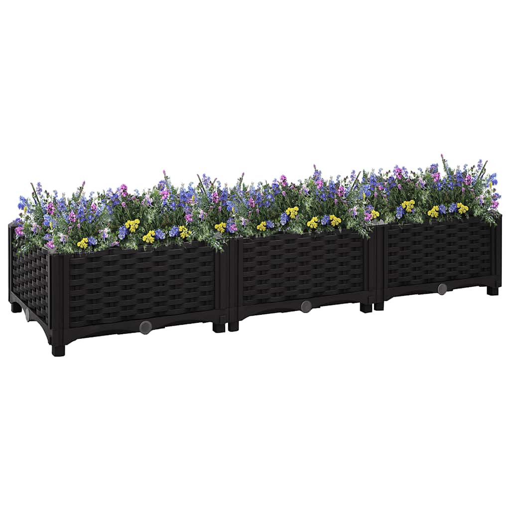 JUNG Vida Hochbeet 120x40x23 cm Polypropylen
