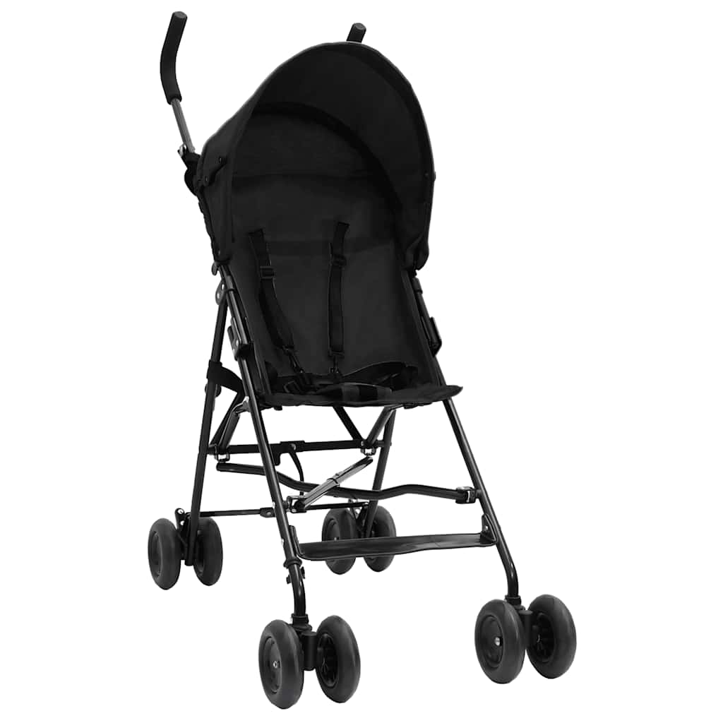 JUNG Vida Kinderwagen Anthrazit und Schwarz Stahl