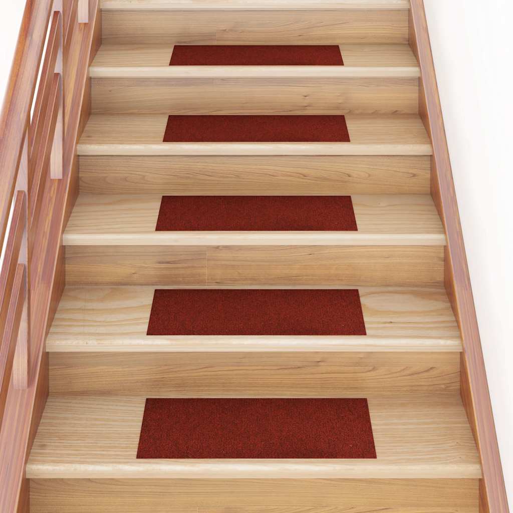 JUNG Vida Stufenmatten Selbstklebend 15 Stk. 60x25 cm Bordeauxrot Rechteckig