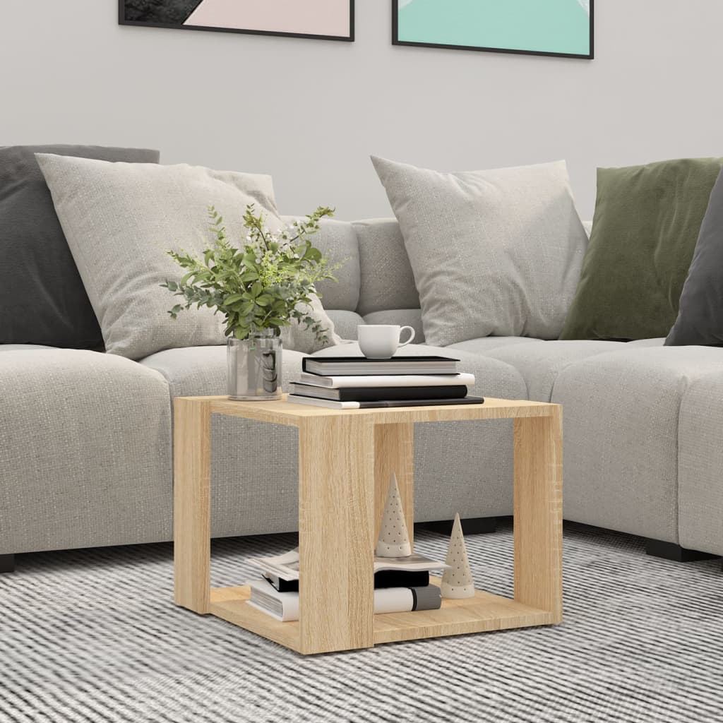JUNG Vida Couchtisch Sonoma-Eiche 40x40x30 cm Holzwerkstoff