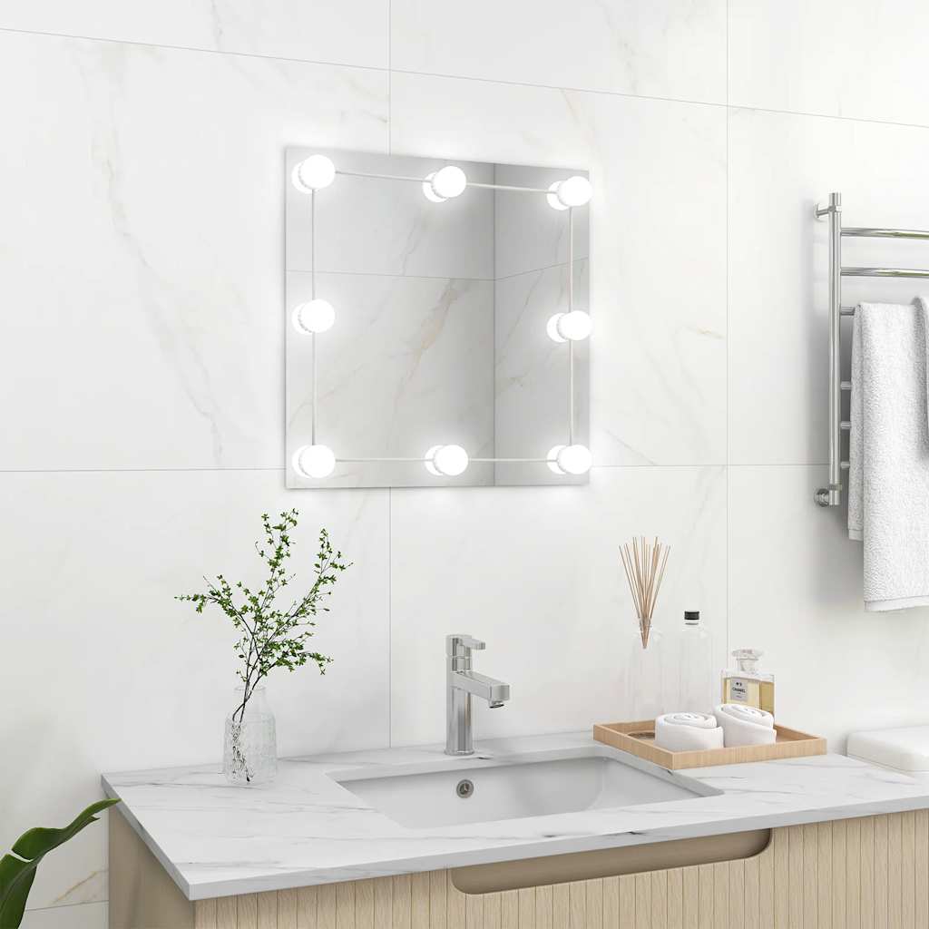 JUNG Vida Wandspiegel mit LED-Beleuchtung Quadratisch Glas