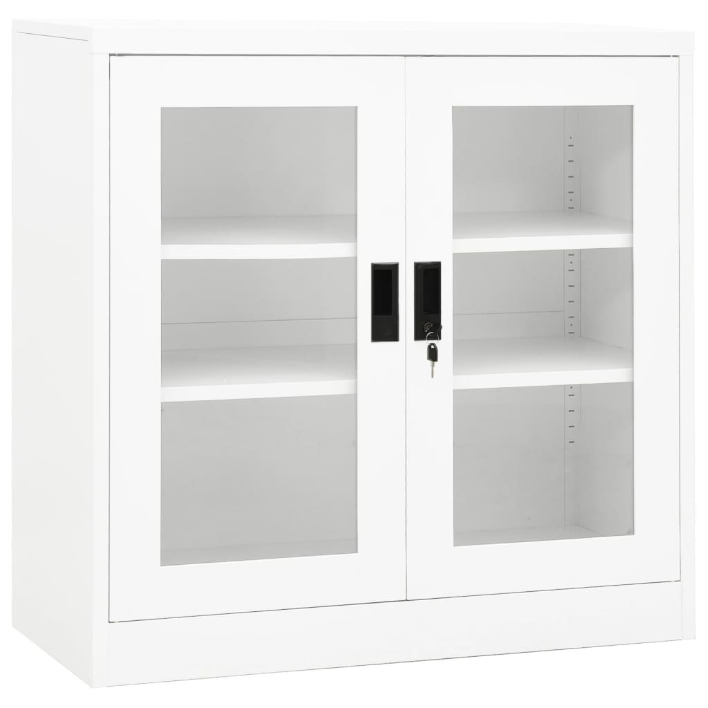 JUNG Vida Büroschrank Weiß 90x40x90 cm Stahl