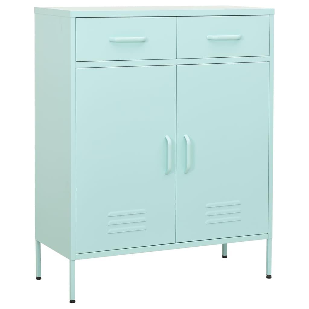 JUNG Vida Lagerschrank Minzgrün 80x35x101,5 cm Stahl