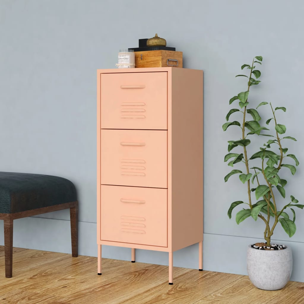 JUNG Vida Lagerschrank Rosa 42,5x35x101,5 cm Stahl