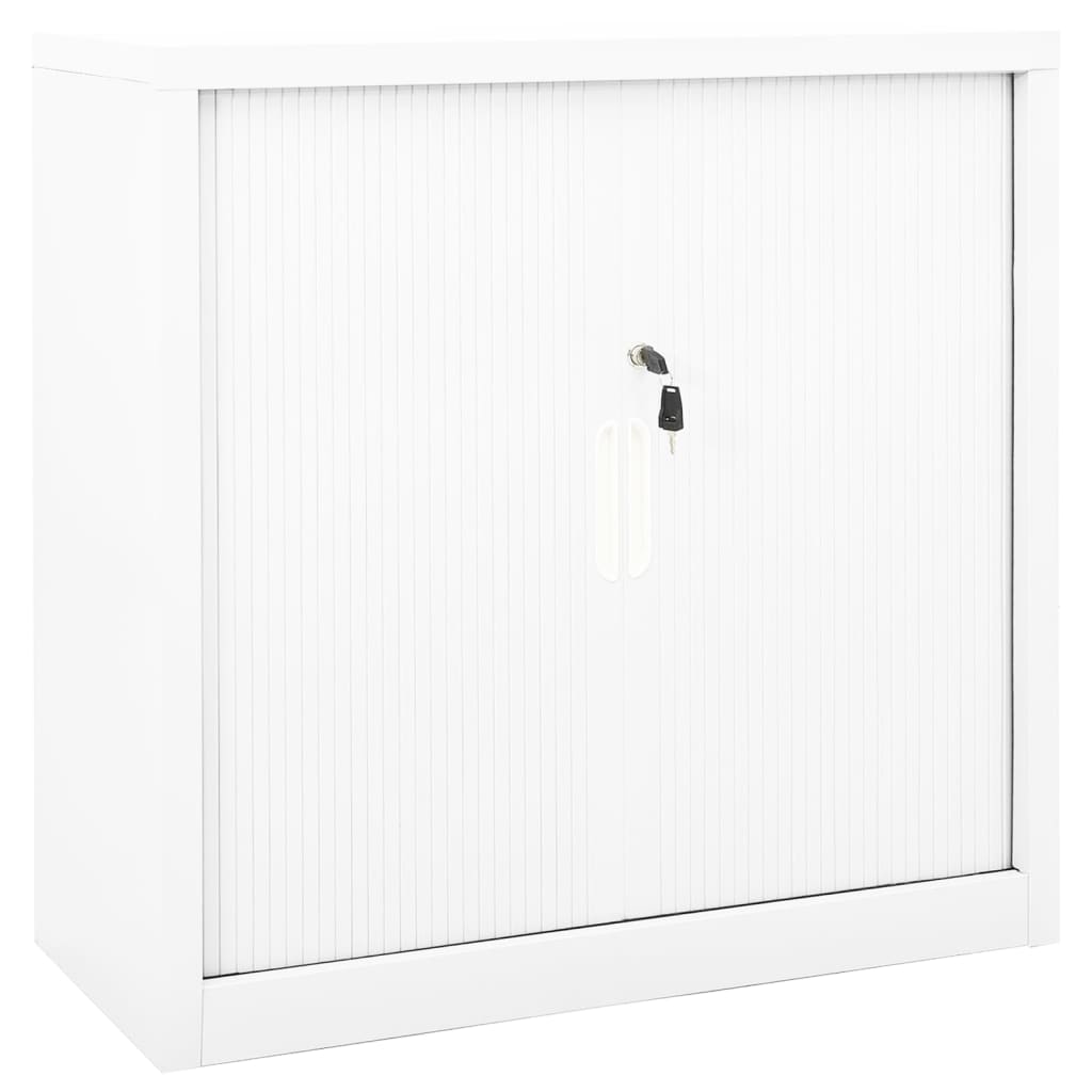 JUNG Vida Schrank mit Schiebetür Weiß 90x40x90 cm Stahl