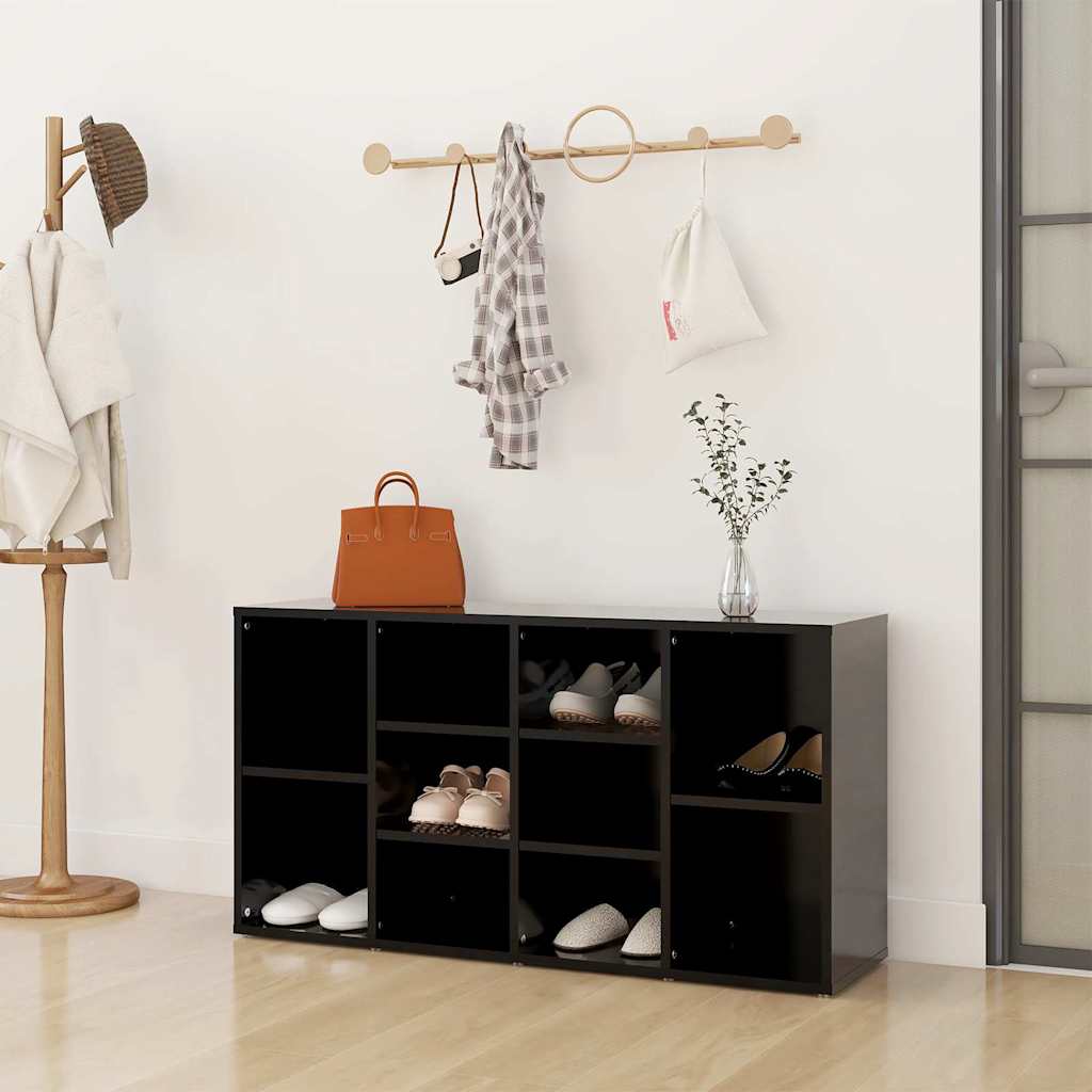 JUNG Vida Schuhbank Schwarz 103x30x55 cm Holzwerkstoff