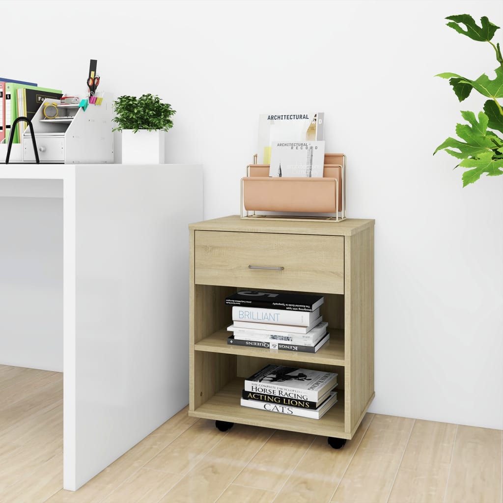 JUNG Vida Rollschrank Sonoma-Eiche 46x36x59 cm Holzwerkstoff