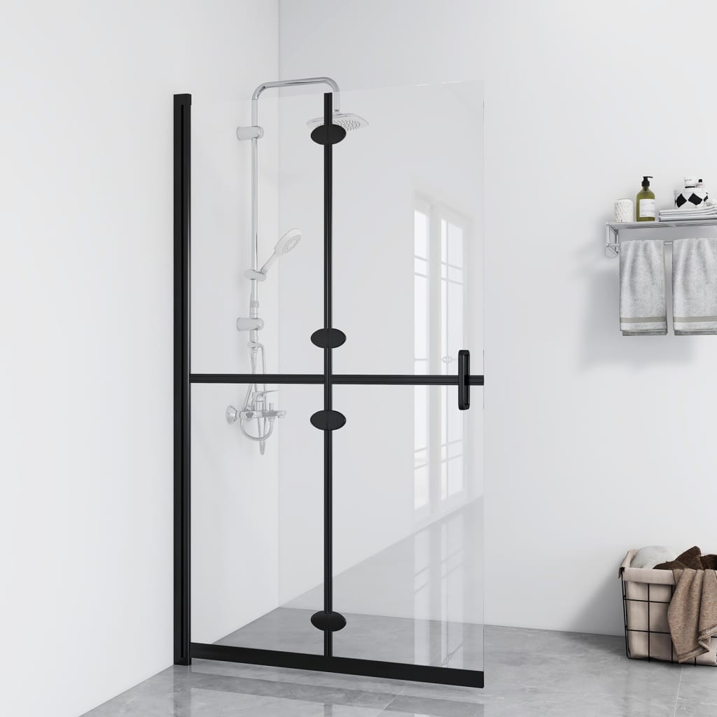 JUNG Vida Faltbare begehbare Duschwand Transparentes ESG Glas 110x190 cm