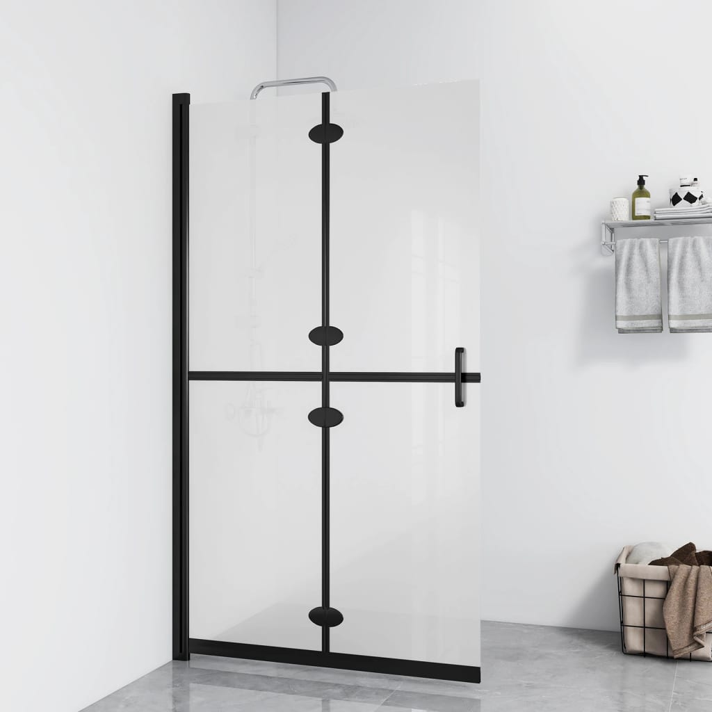 JUNG Vida Faltbare begehbare Duschwand ESG-Glas mattiert 120x190 cm