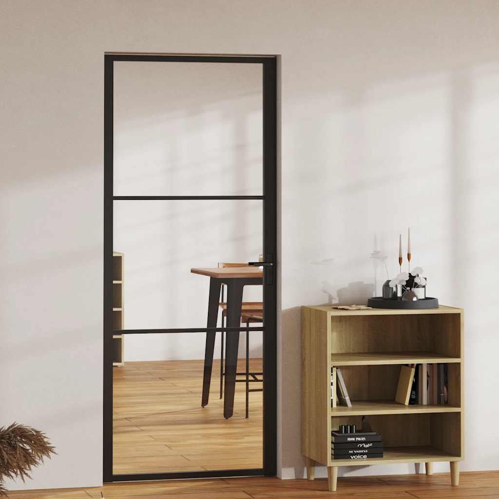JUNG Vida Innentür ESG Glas und Aluminium 83x201,5 cm Schwarz