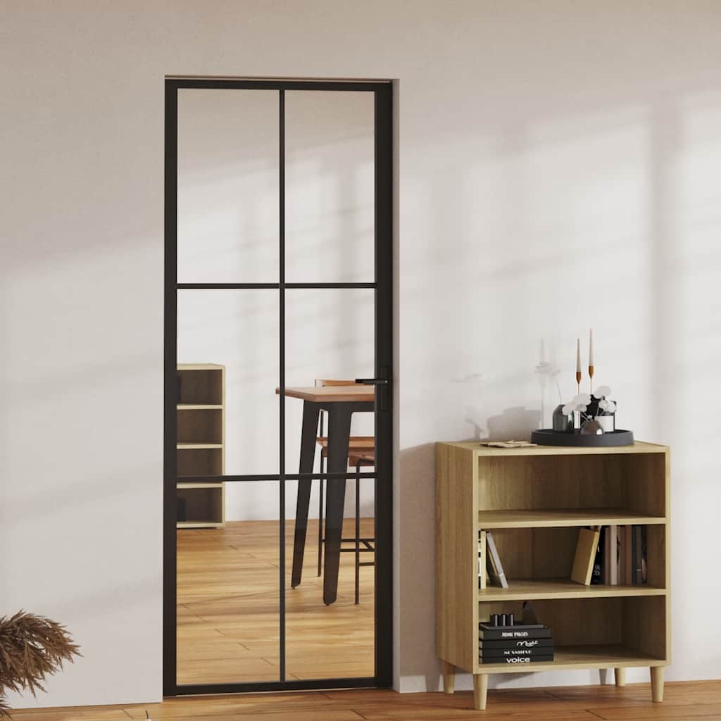 JUNG Vida Innentür ESG Glas und Aluminium 76x201,5 cm Schwarz