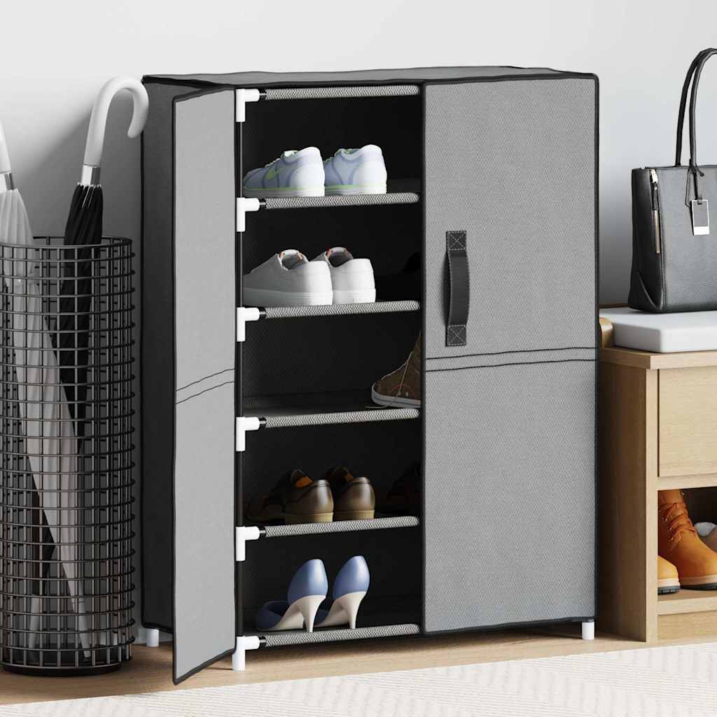 JUNG Vida Schuhschrank Grau 60x28x90 cm Stoff