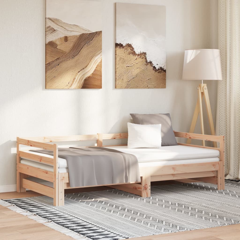JUNG Vida Tagesbett Ausziehbar Massivholz Kiefer 2x(90x200) cm
