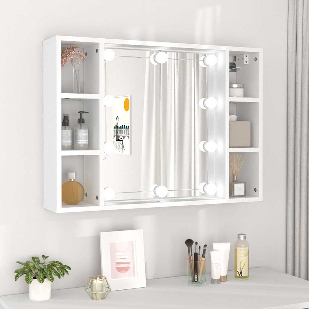 JUNG Vida Spiegelschrank mit LED Weiß 76x15x55 cm