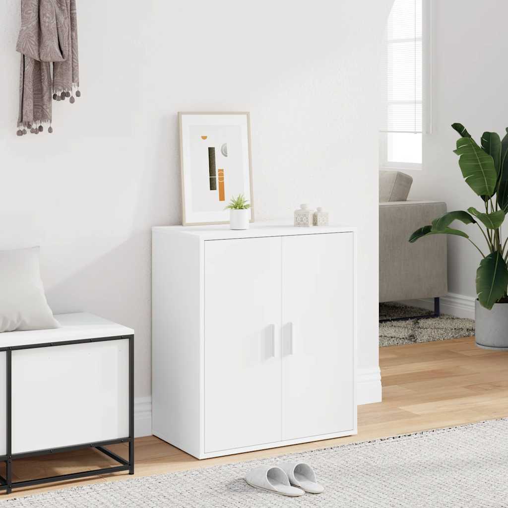 JUNG Vida Schuhschrank Weiß 60x35x70 cm Holzwerkstoff