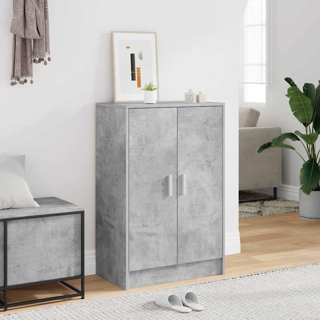 JUNG Vida Schuhschrank Betongrau 60x35x92 cm Holzwerkstoff