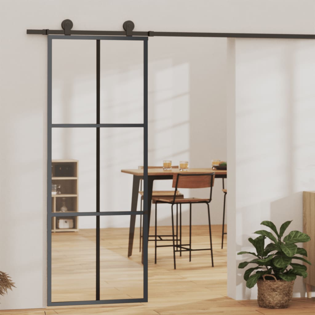 JUNG Vida Schiebetür mit Beschlag ESG-Glas & Aluminium 76x205 cm