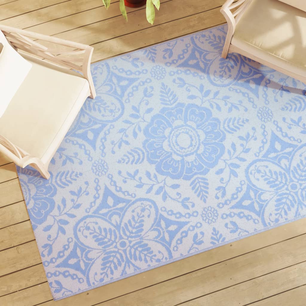 JUNG Vida Outdoor-Teppich ARAKIL Babyblau 140x200 cm PP