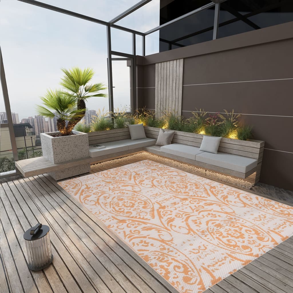 JUNG Vida Outdoor-Teppich ARAKIL Gelb 140x200 cm PP