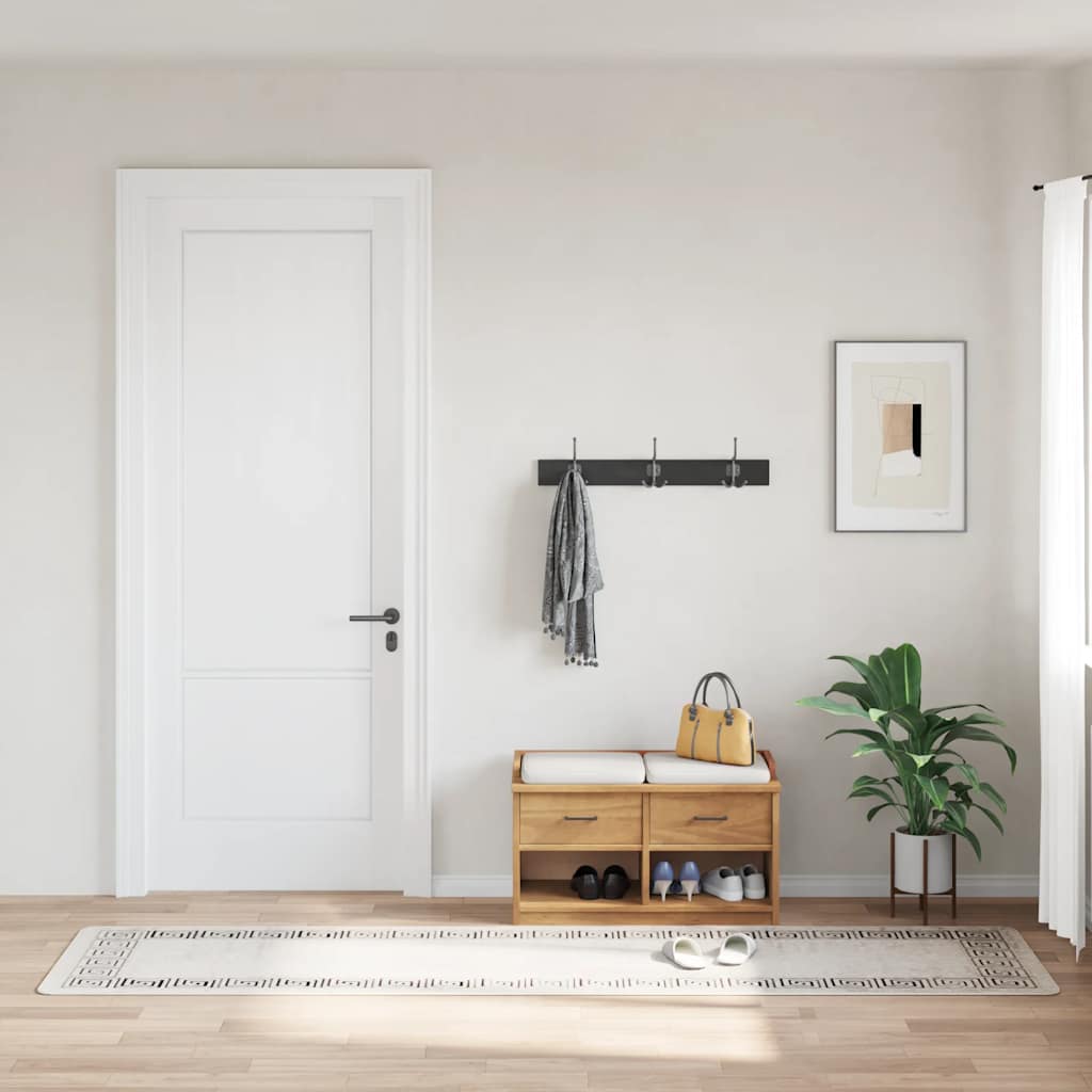 JUNG Vida Teppich Waschbar 80x300 cm Hellbeige Rutschfest