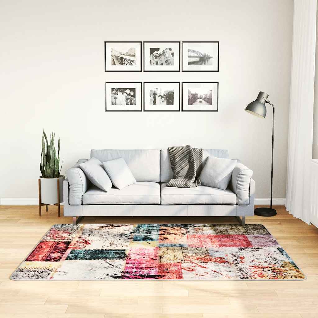 JUNG Vida Teppich Waschbar Patchwork Mehrfarbig 120x180 cm Rutschfest
