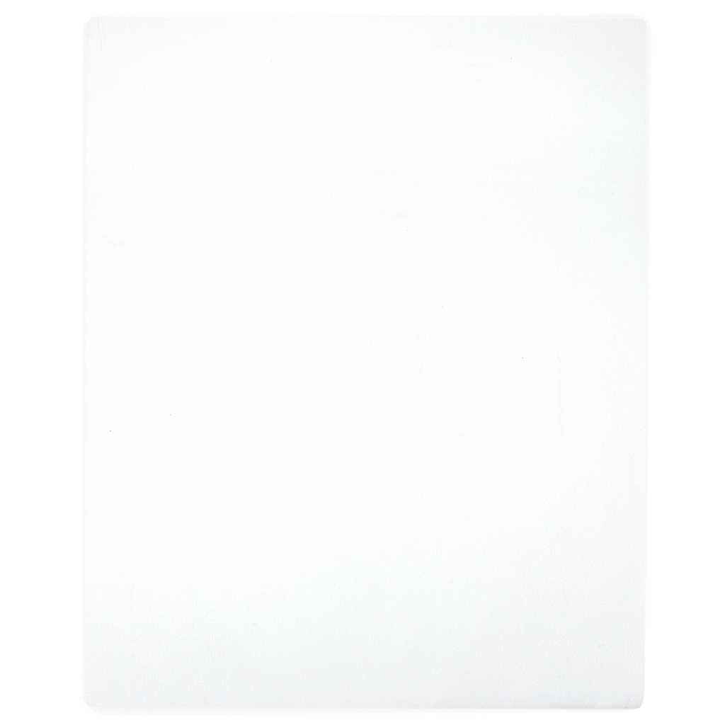 JUNG Vida Spannbettlaken Jersey Weiß 160x200 cm Baumwolle