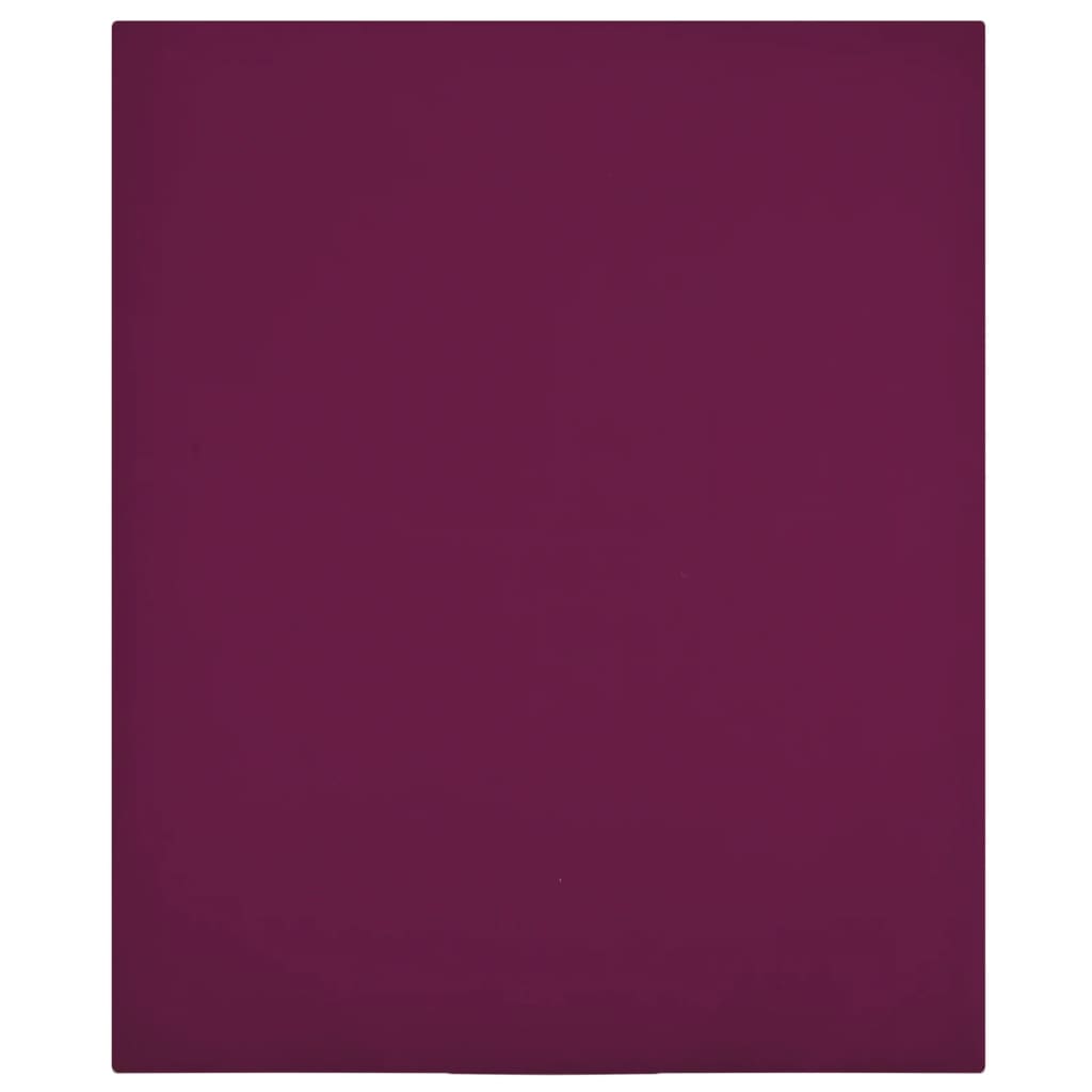 JUNG Vida Spannbettlaken Jersey Bordeauxrot 90x200 cm Baumwolle