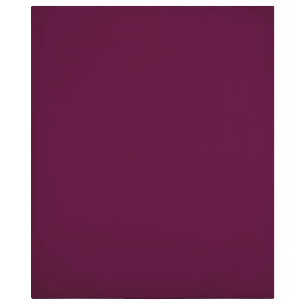 JUNG Vida Spannbettlaken 2 Stk. Jersey Bordeauxrot 140x200 cm Baumwolle