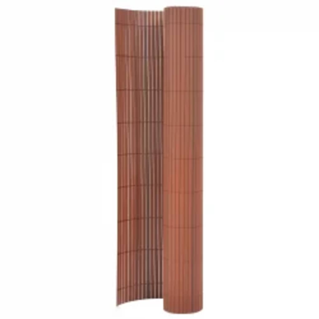 JUNG Vida Gartenzaun Doppelseitig 110x300 cm Braun