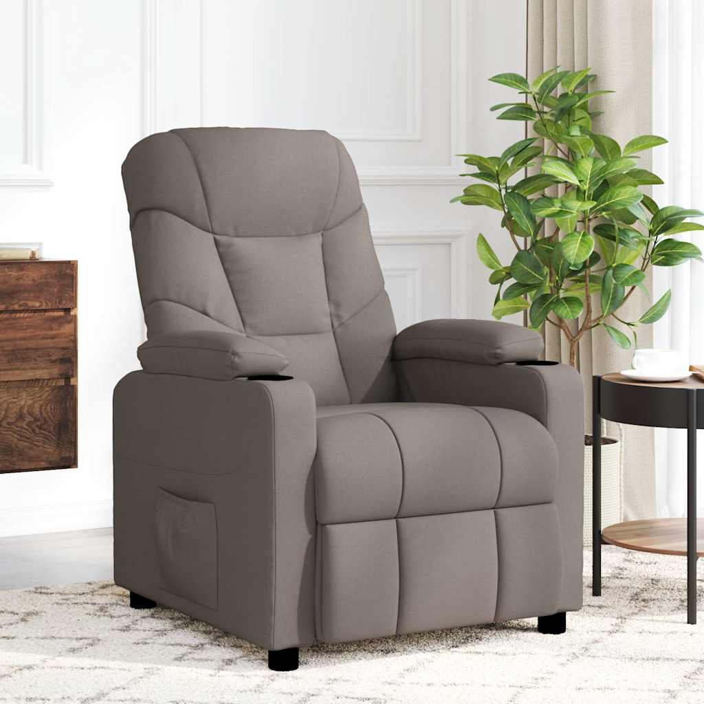 JUNG Vida Massagesessel Taupe Stoff