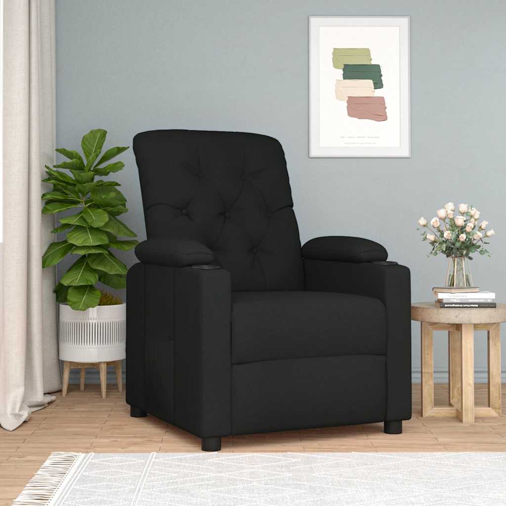 JUNG Vida Relaxsessel Schwarz Stoff