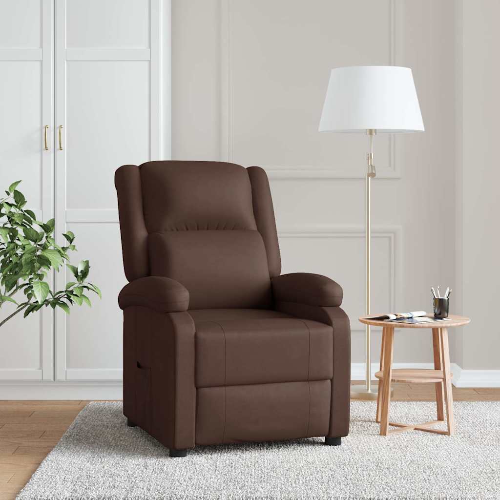 JUNG Vida Relaxsessel Braun Kunstleder
