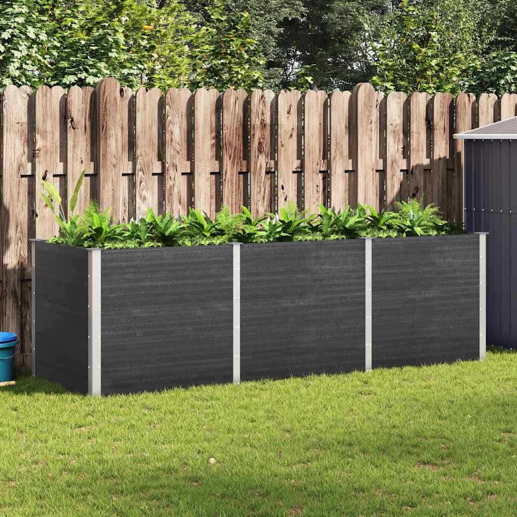 JUNG Vida Garten-Hochbeet 300x100x91 cm WPC Grau