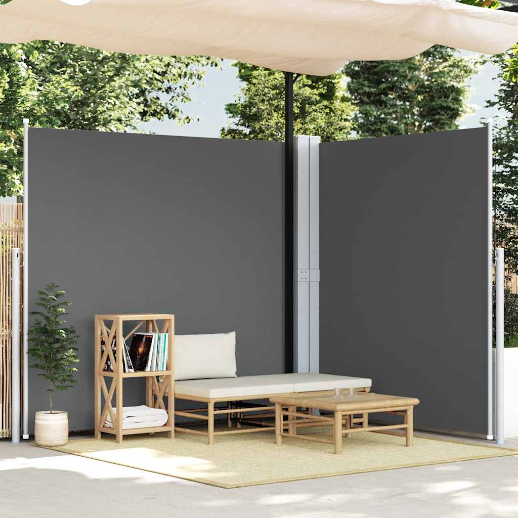 JUNG Vida Seitenmarkise Ausziehbar Anthrazit 220x600 cm