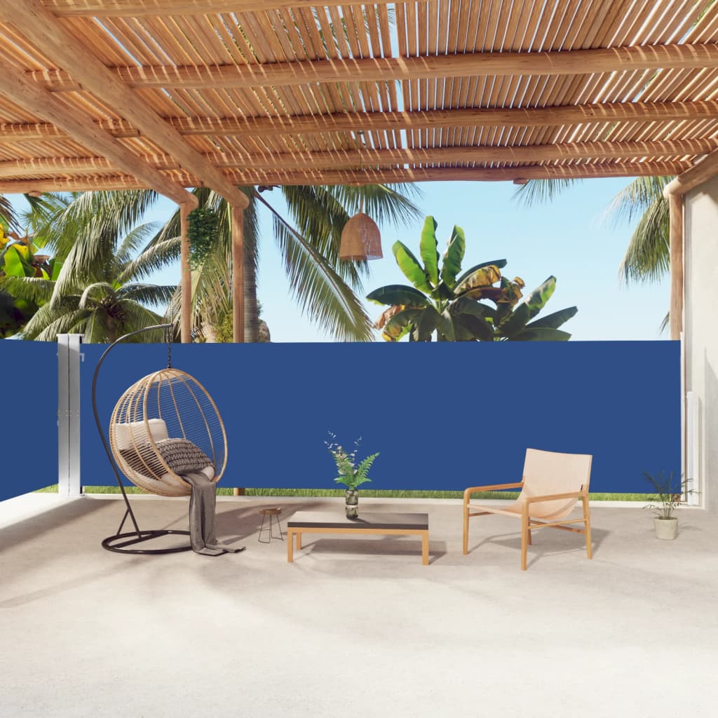 JUNG Vida Seitenmarkise Ausziehbar Blau 160x1000 cm