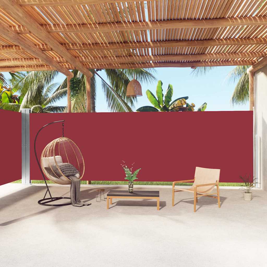 JUNG Vida Seitenmarkise Ausziehbar Rot 200x1000 cm