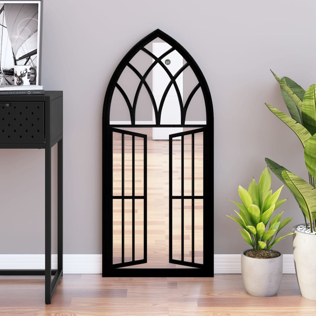 JUNG Vida Spiegel Schwarz 100x45 cm Eisen für Innenbereich