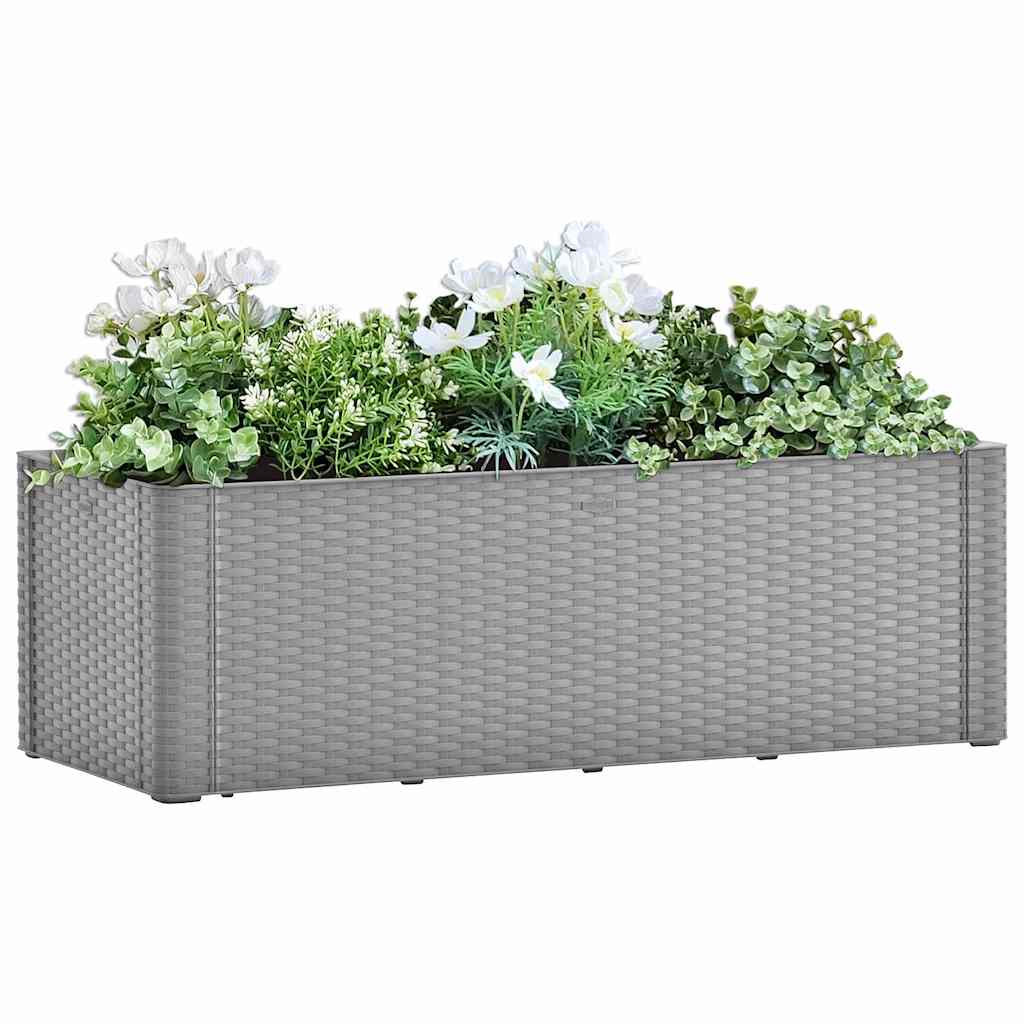 JUNG Vida Garten-Hochbeet mit Selbstbewässerungssystem Grau 100x43x33 cm