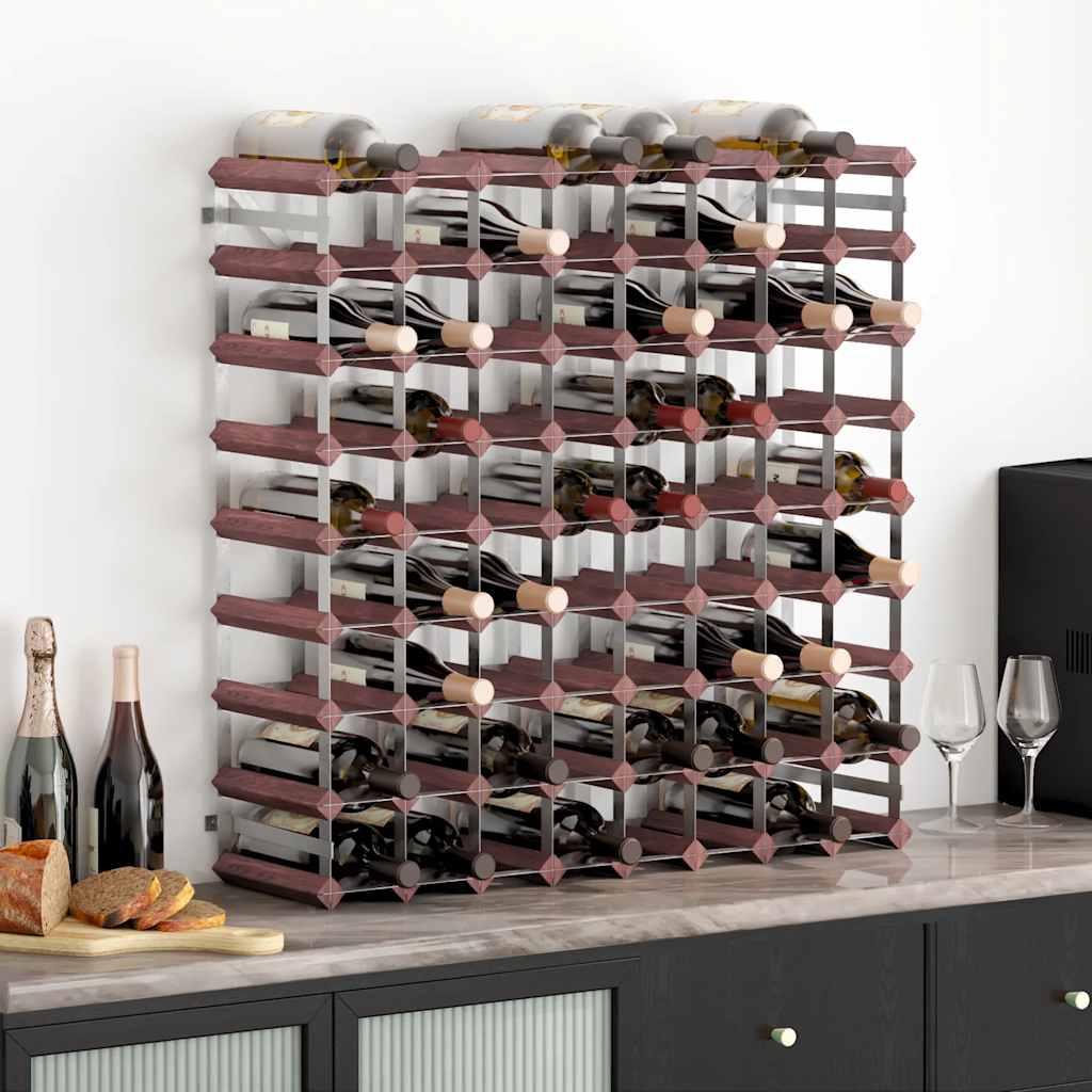 JUNG Vida Weinregal für 72 Flaschen Braun Massivholz Kiefer