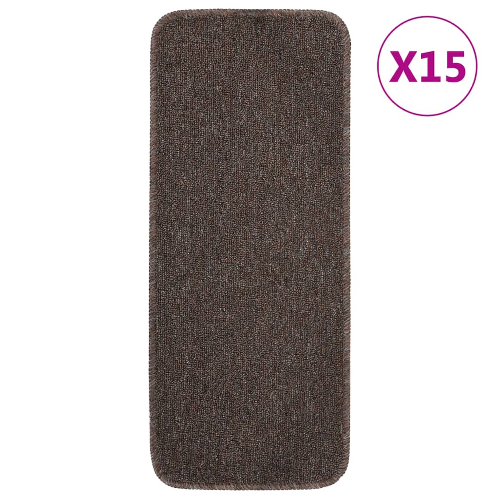 JUNG Vida Antirutsch Stufenmatten 15 Stk. 60x25 cm Braun Rechteckig