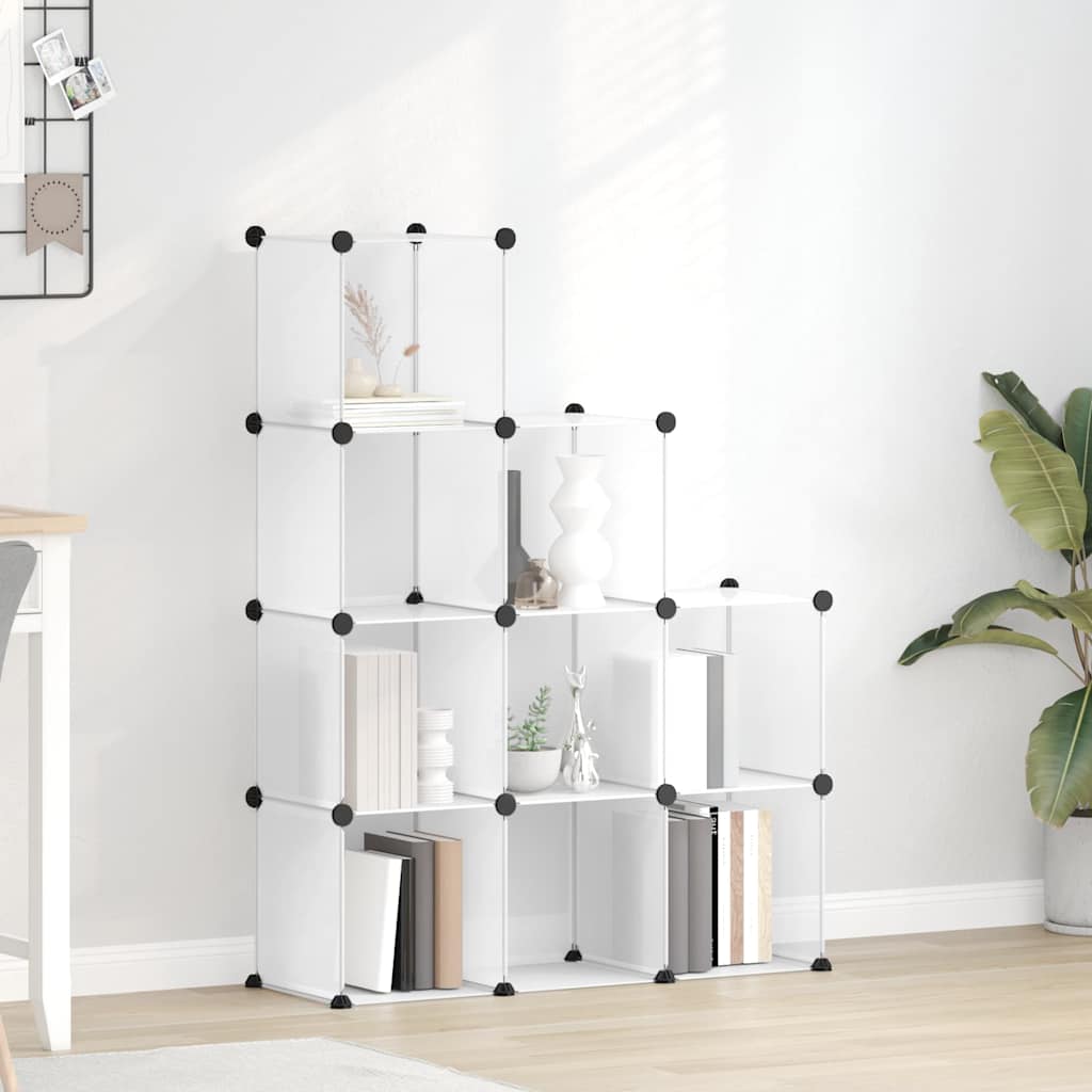 JUNG Vida Regalsystem mit 9 Würfeln Transparent PP