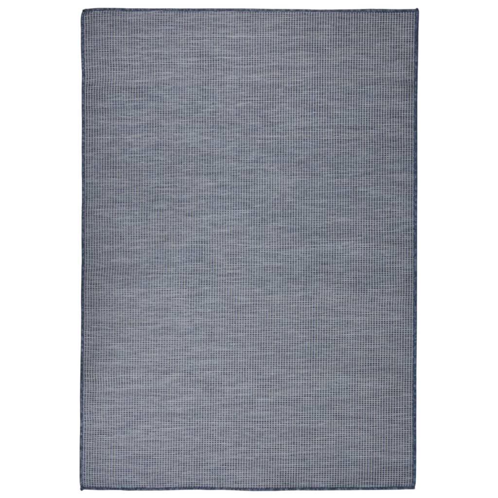 JUNG Vida Outdoor-Teppich Flachgewebe 160x230 cm Blau