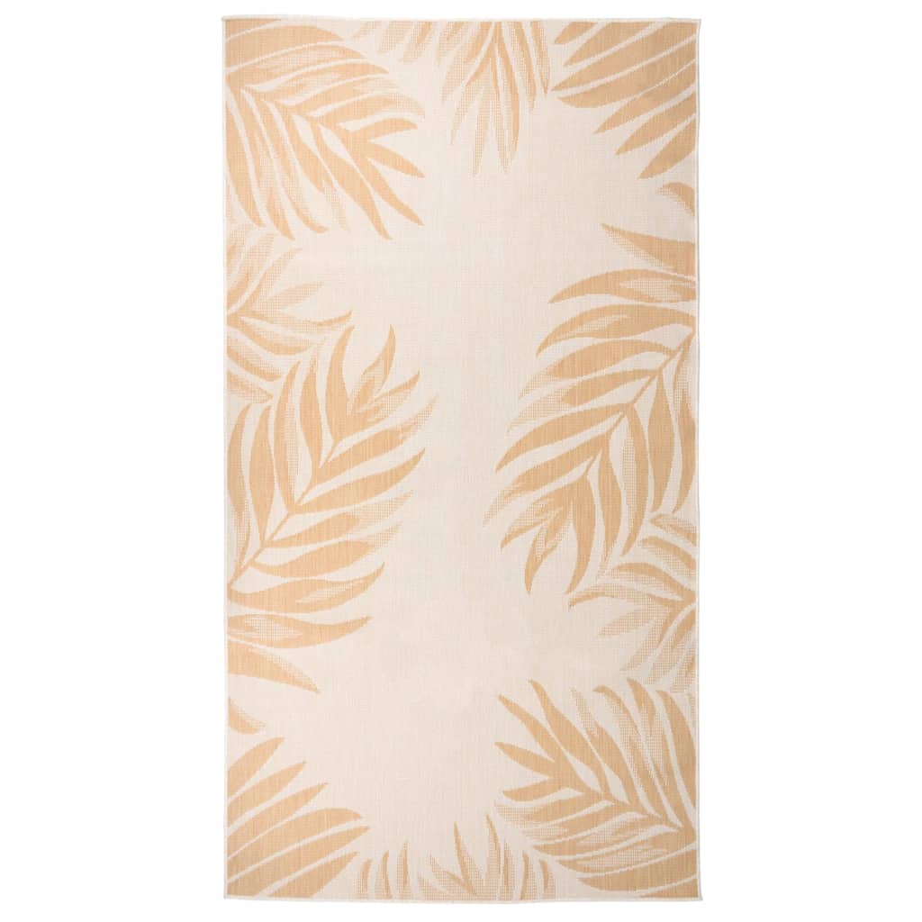 JUNG Vida Outdoor-Teppich Flachgewebe 80x150 cm Blattmuster