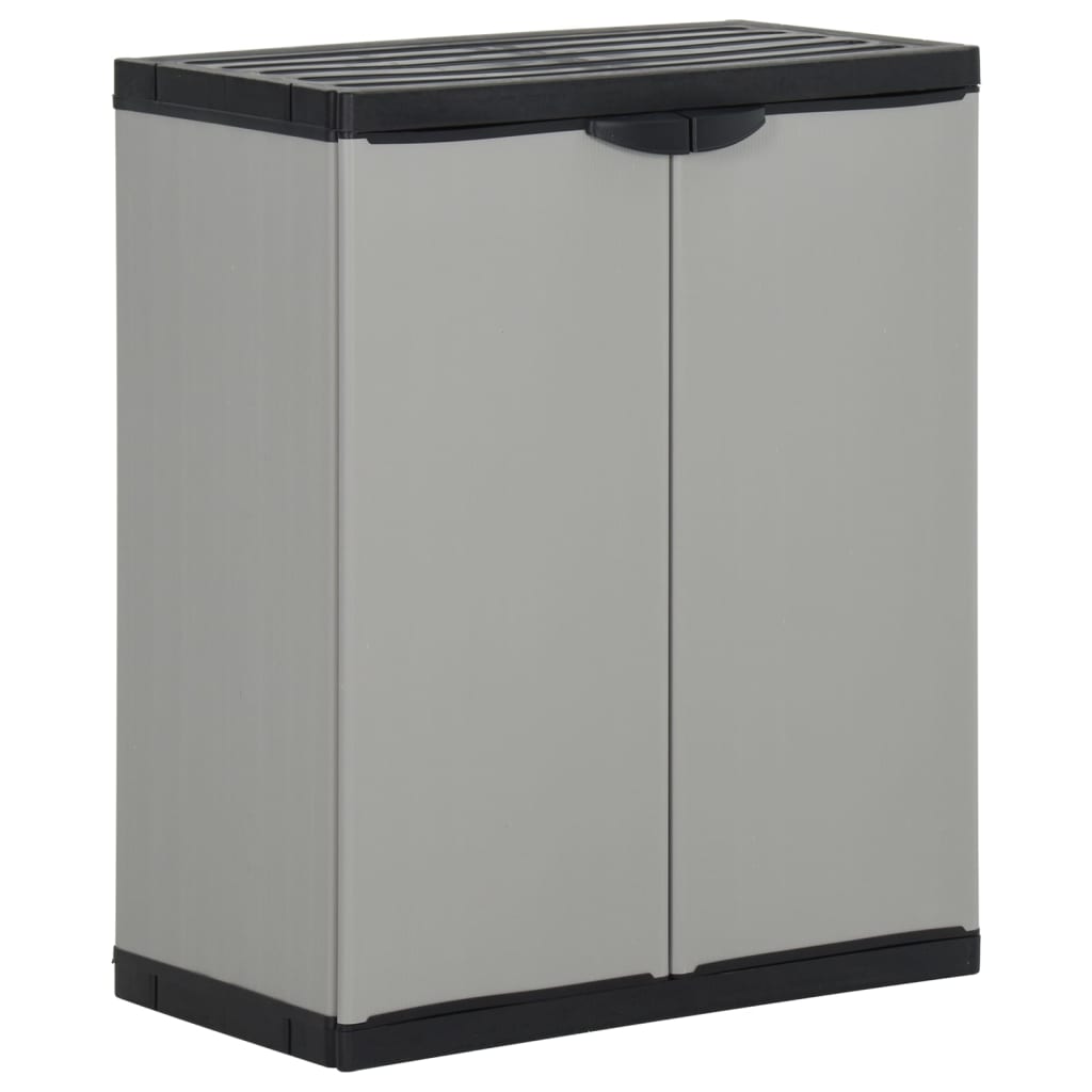 JUNG Vida Mülltonnenbox Grau und Schwarz 68x40x85 cm PP