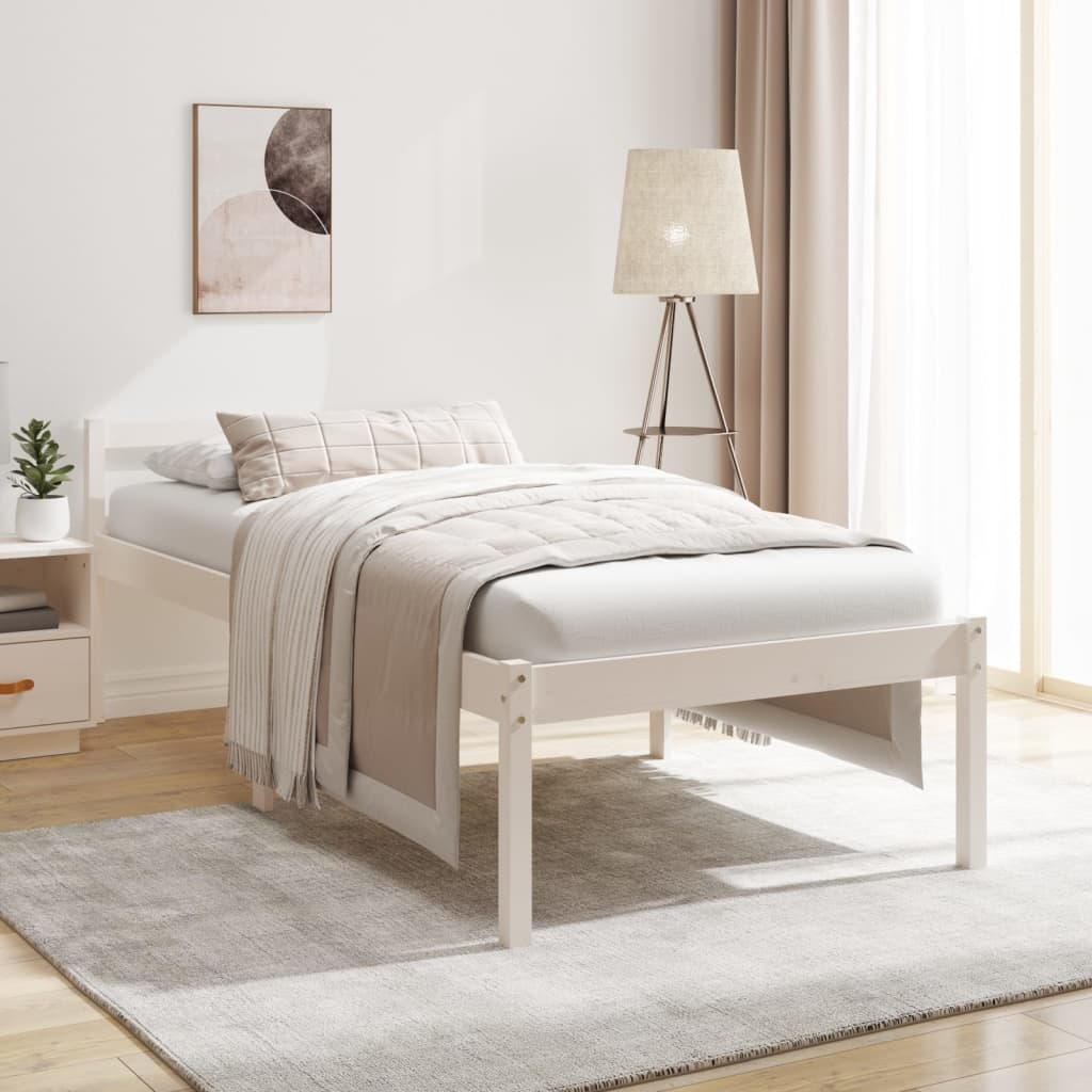 JUNG Vida Seniorenbett Weiß 90x190 cm Massivholz Kiefer