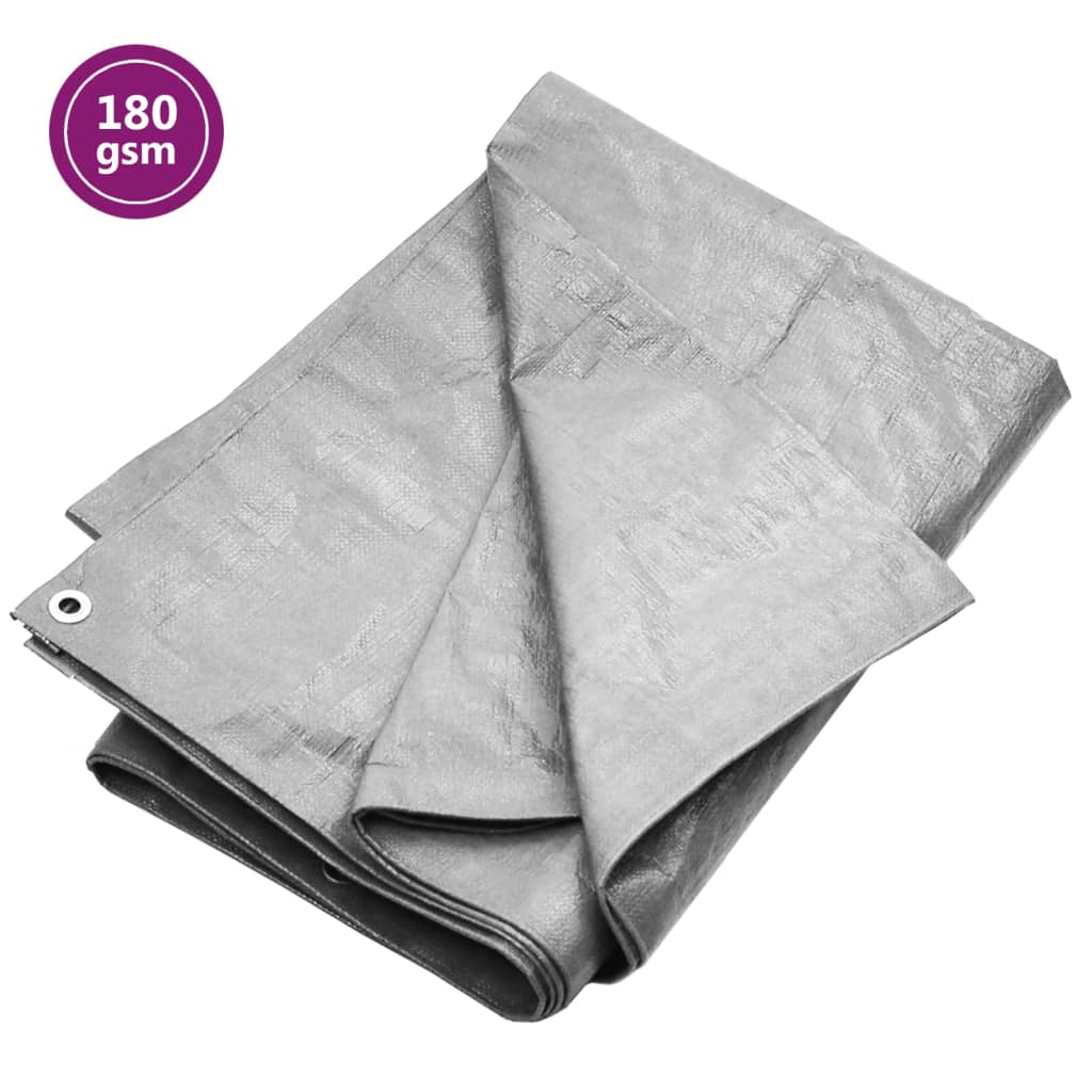 JUNG Vida Abdeckplane 180 g/m² 4x4 m Grau HDPE