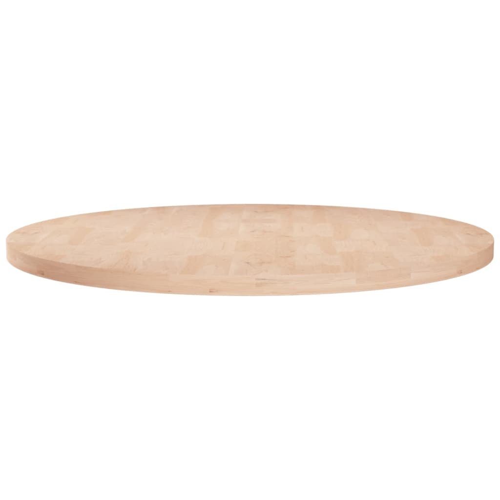 JUNG Vida Runde Tischplatte Ø80x2,5 cm Unbehandeltes Massivholz Eiche