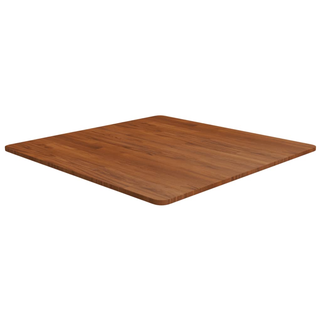 JUNG Vida Tischplatte Quadratisch Dunkelbraun 80x80x1,5cm Eiche Behandelt