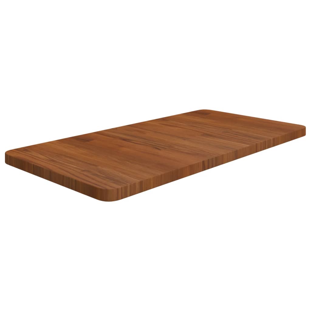 JUNG Vida Waschtischplatte Dunkelbraun 80x40x2,5 cm Massivholz Behandelt